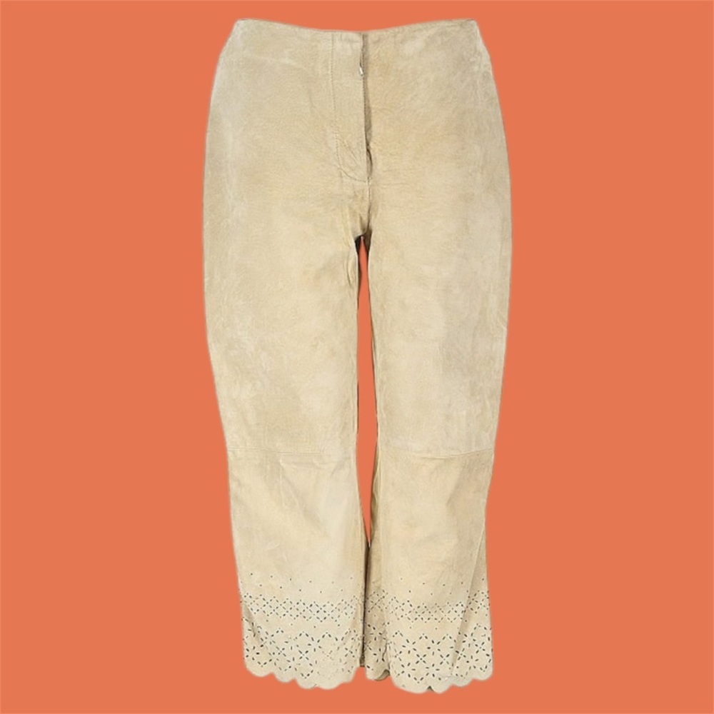 Vintage Express Genuine Leather Capris